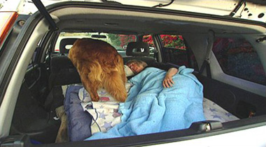 Car sleeper in California