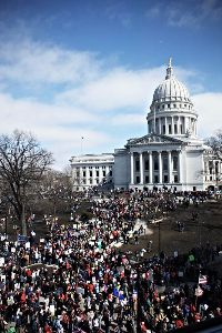 Wisconsin, 12 March. Photo: Mackenzie Holmes