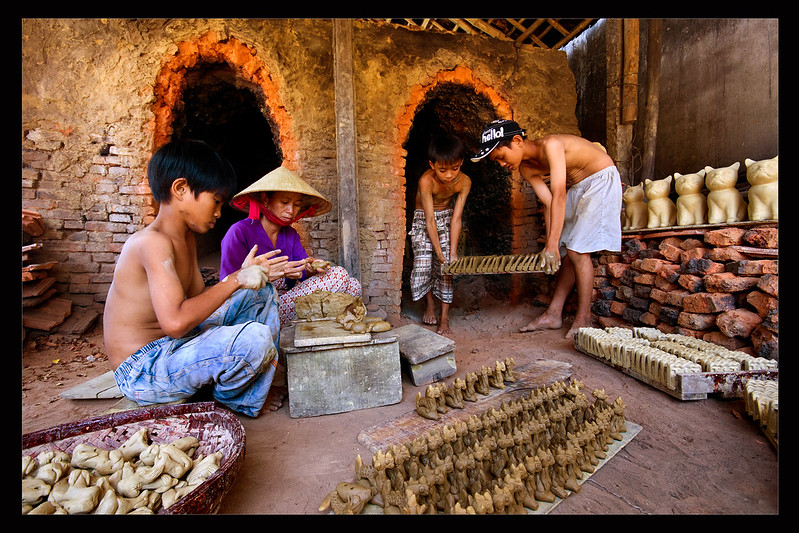 child pottery Image ILO Flickr